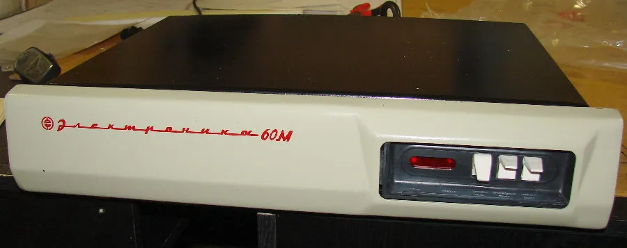 An Elektronika 60 terminal, the Soviet computer Tetris was originally written on.